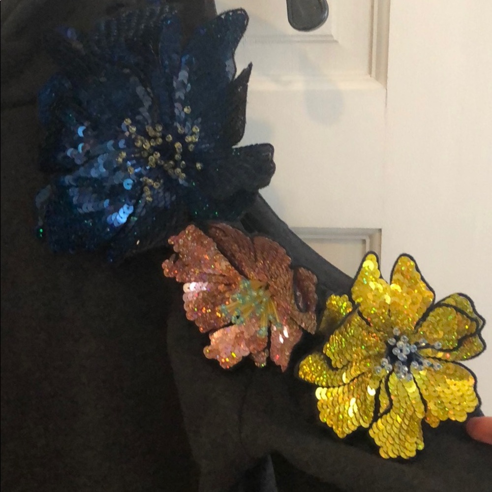 Christopher Kane sweatshirt with 3D flowers